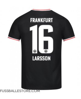 Günstige Eintracht Frankfurt Hugo Larsson #16 Auswärtstrikot 2023-24 Kurzarm